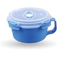 Frischhaltedosen für Lebensmittel ( 0,84 l ) - Blau - Vorratsdose luftdicht, Aufbewahrungsbox Meal Prep Box, Frühstücksschale, bpa Frei - Blau von BESTLIVINGS