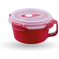Frischhaltedosen für Lebensmittel ( 0,84 l ) - Rot - Vorratsdose luftdicht, Aufbewahrungsbox Meal Prep Box, Frühstücksschale, bpa Frei - Rot von BESTLIVINGS