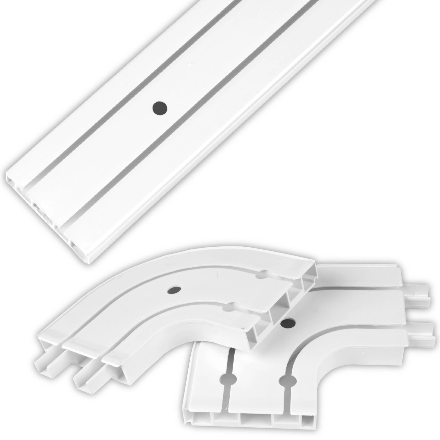 Bestlivings 420 cm Innenlaufschiene 2 Läufig & 2er Set Rundbogen / 2 x 120 cm & 2 x 90 cm Bestlivings 420 cm Innenlaufschiene 2 Läufig & 2er Set Rundbogen / 2 x 120 cm & 2 x 90 cm von BESTLIVINGS