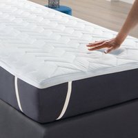 Matratzentopper TopCool ( 90x200x5cm ) Memory Foam Effekt durch 3cm Viscoschaum Kern mit Sommer- und Winterseite - Öko Tex - hochwertig atmungsaktiv von BESTLIVINGS