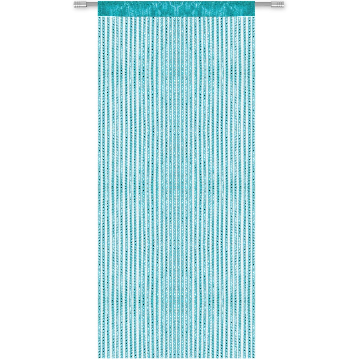 Bestlivings Metall Optik Fadenvorhang Trennvorhang Gardine Stangendurchzug ca. 90 cm x 200 cm Türkis Bestlivings Metall Optik Fadenvorhang Trennvorhang Gardine Stangendurchzug ca. 90 cm x 200 cm Türkis von BESTLIVINGS