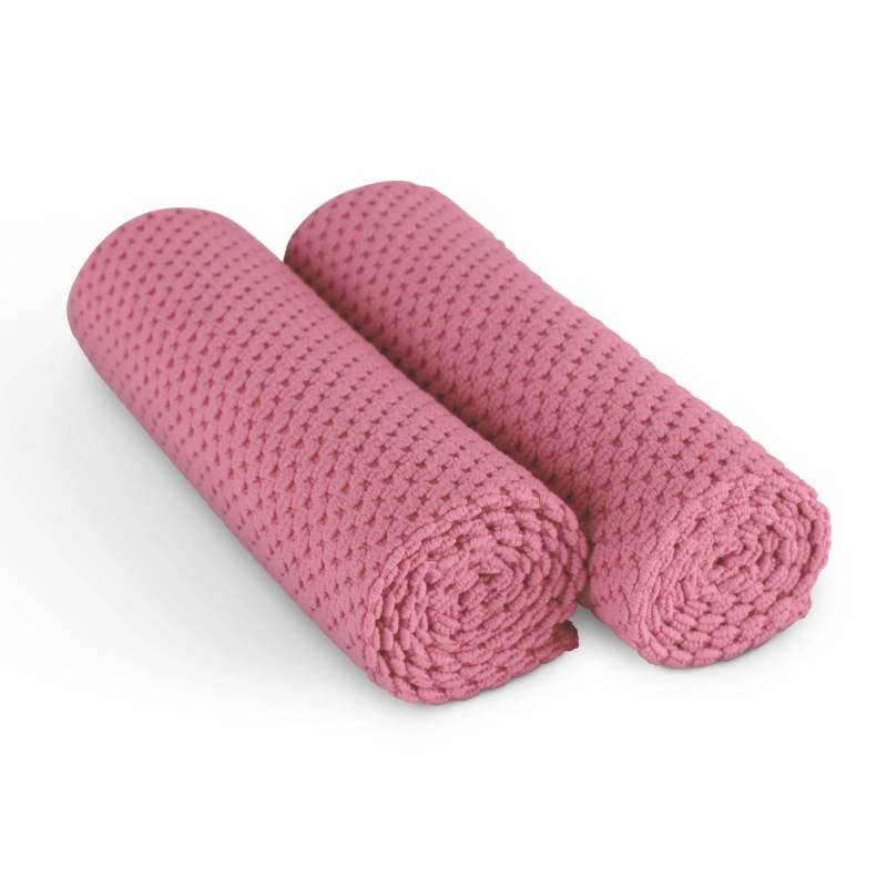 Bestlivings Microfaser Geschirrtuch Double Face 60 x 40 cm 4er Pack Rose von BESTLIVINGS