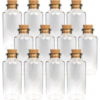 Mini Glasflaschen mit Korken 30ml ( 24er Pack ) - Kleine Glasfläschchen zum Befüllen - Reagenzglas Glas für Hochzeit - Mini Gläser Gastgeschenke von BESTLIVINGS