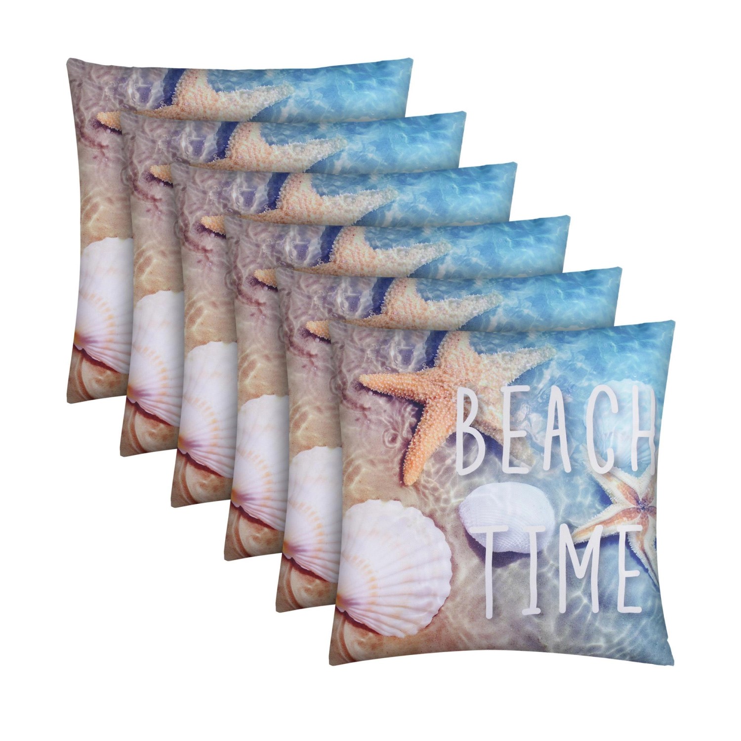 Bestlivings Outdoor Kissen mit Strandmotiv Beach Time 6 Stück 6er Pack Bestlivings Outdoor Kissen mit Strandmotiv Beach Time 6 Stück 6er Pack von BESTLIVINGS