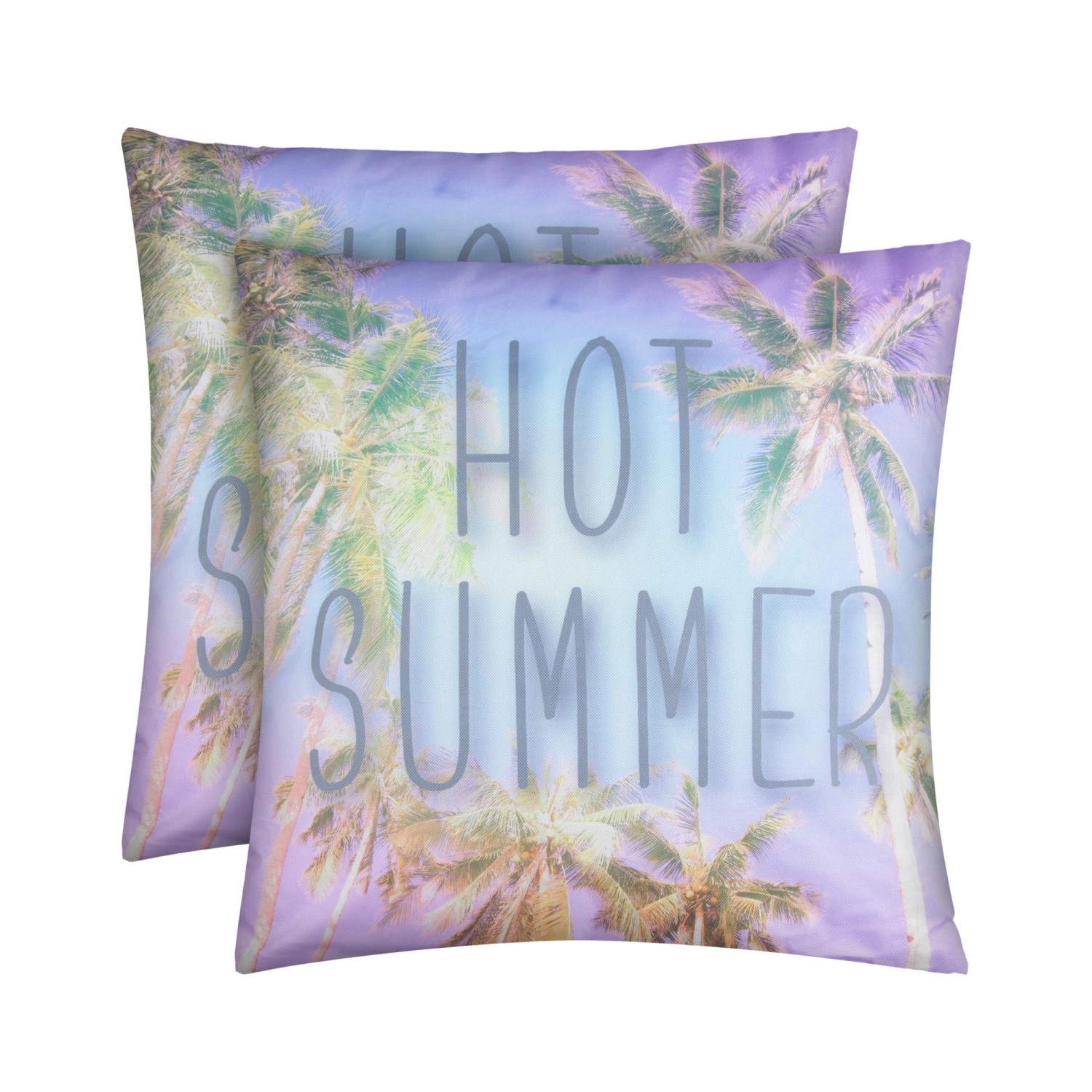 Bestlivings Outdoor Kissen mit Strandmotiv Hot Summer 2 Stück 2er Pack von BESTLIVINGS