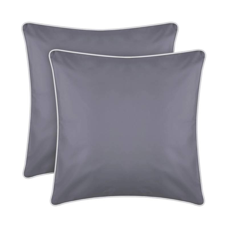 Bestlivings Outdoor Kissen mit Weißer Paspel 2 Stück 2er Pack von BESTLIVINGS