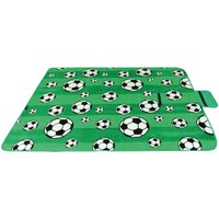 Picknickdecke wasserabw. mit Fotodruck, Auswahl: Größe - 70x100 cm Design - Fussball, Stranddecke Kofferraumunterlage Campingdecke - Soccer von BESTLIVINGS