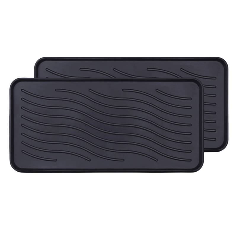 Bestlivings Schuhabtropfschale Fußmatte Schuhschale XXL 78 cm x 38 cm 2er Pack von BESTLIVINGS