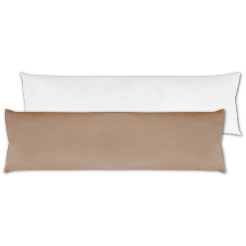 Bestlivings Seitenschläfer Kissenhülle 40 x 140 cm Inklusive Füllkissen Sandgrau von BESTLIVINGS