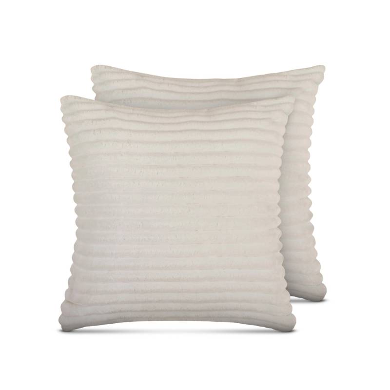 Bestlivings Sofakissen Cord Optik Creme 50 x 50 cm 2er Pack von BESTLIVINGS