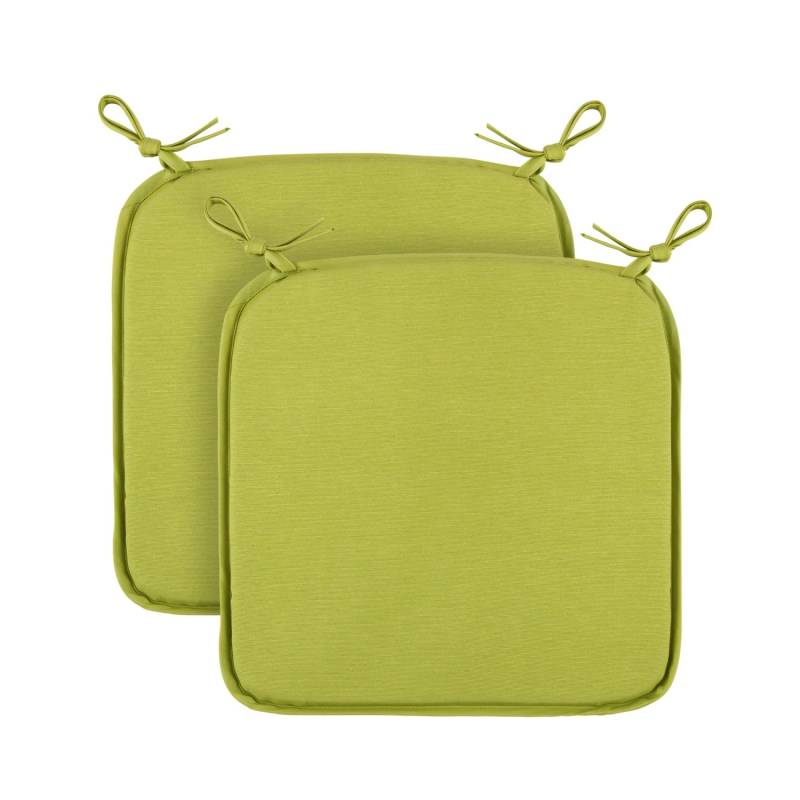 Bestlivings Stuhlkissen Canvas Grün 38 x 38 x 2 cm 2er Pack von BESTLIVINGS