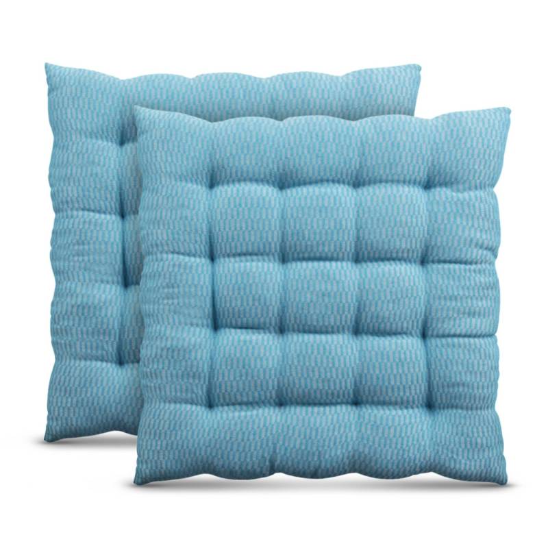Bestlivings Stuhlkissen Lissabon 40 x 40 cm Türkis 2er Pack von BESTLIVINGS