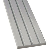 Vorhangschiene silber aus Aluminium, alle Längen bis 480cm möglich, Flache Gardinenschiene ( 7mm ), 1- / 2-/ 3- /4-läufig inkl. Vorhanggleiter von BESTLIVINGS