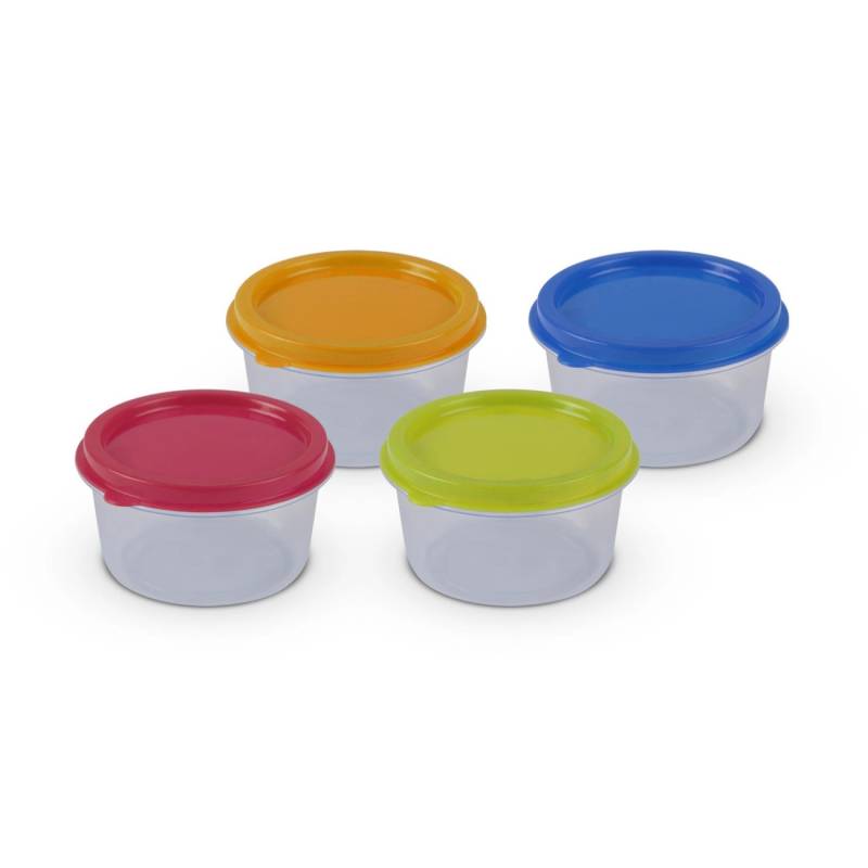 Bestlivings Vorratsdosen Kunststoff 50ml Mit Farbigen Deckel 6 x 35 cm 24er Pack von BESTLIVINGS
