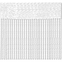 Fadenvorhang 2er Pack Gardine Raumteiler, Auswahl: 140x240 weiß - schneeweiß - Weiß von BESTLIVINGS