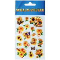 Fröhlich bunte Sticker zum Aufkleben, Stickerbögen mit Blumen, in vielen verschiedenen Motiven verfügbar (Design: Blumen 3) - Blumen 3 von BESTLIVINGS