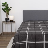 Bestlivings - Kuscheldecke ( Dunkelgrau ) xxl - 220x240cm - hochwertige Fleecedecke, große weiche Wohndecke Karo Muster - kuschelig weich - Dunkelgrau von BESTLIVINGS