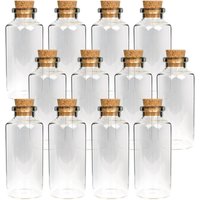 Bestlivings - Mini Glasflaschen mit Korken 10ml ( 12er Pack ) - Kleine Glasfläschchen zum Befüllen - Reagenzglas Glas für Hochzeit - Mini Gläser von BESTLIVINGS