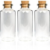 Bestlivings - Mini Glasflaschen mit Korken 30ml ( 18er Pack ) - Kleine Glasfläschchen zum Befüllen - Reagenzglas Glas für Hochzeit - Mini Gläser von BESTLIVINGS