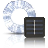 Solar Lichterkette, 5m inkl. Dämmerungssensor, 50 led Kaltweiß mit 2 Modi , für Innen und Außen, IP44 spritzwassergeschützt von BESTLIVINGS