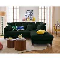 Bestmobilier - Flamingo - rechts 4-sitzer schlaffunktion aus samt - grün Bestmobilier - Flamingo - rechts 4-sitzer schlaffunktion aus samt - grün von BESTMOBILIER