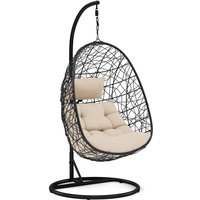 Bestmobilier - Leila - hängesessel - polyrattan - 1-sitzer - schwarz - schwarz Bestmobilier - Leila - hängesessel - polyrattan - 1-sitzer - schwarz - schwarz von BESTMOBILIER