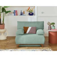 Bestmobilier - Cristal - sessel - schlaffunktion und bettkasten - aus strukturiertem samt - blau Bestmobilier - Cristal - sessel - schlaffunktion und bettkasten - aus strukturiertem samt - blau von BESTMOBILIER