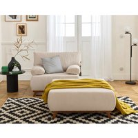 Cristal - sessel - schlaffunktion und bettkasten und großer hocker - cord - beige Cristal - sessel - schlaffunktion und bettkasten und großer hocker - cord - beige von BESTMOBILIER