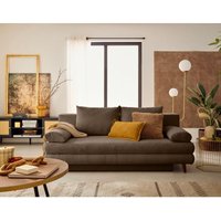 Wunder - 3-sizter schlafsofa mit bettkasten aus cordstoff - taupe Wunder - 3-sizter schlafsofa mit bettkasten aus cordstoff - taupe von BESTMOBILIER