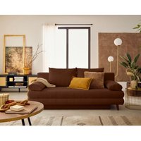 Wunder - 3-sizter schlafsofa mit bettkasten aus cordstoff - terrakotta Wunder - 3-sizter schlafsofa mit bettkasten aus cordstoff - terrakotta von BESTMOBILIER