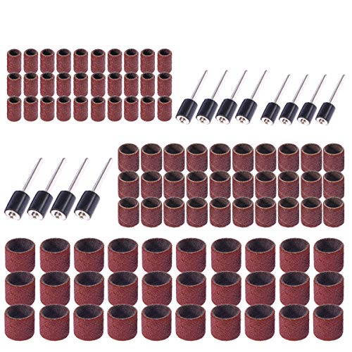BESTOMZ 102 Stück Schleifhülsen Schleifen Dorn Set für Nagelfräser Maniküre von BESTOMZ