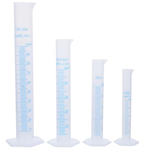 BESTOMZ 4ST Graduierung Kunststoff Messzylinder Liquid Messung Werkzeuge 10ml 25ml 50ml 100ml BESTOMZ 4ST Graduierung Kunststoff Messzylinder Liquid Messung Werkzeuge 10ml 25ml 50ml 100ml von BESTOMZ