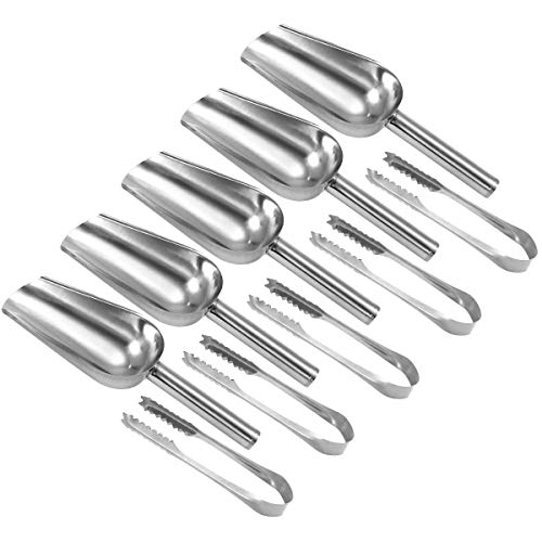 10 Stück Edelstahl Eisschaufel, Metall Eisschaufel für Eismaschine, Süßigkeitenschaufeln und Zangen aus Edelstahl für Hochzeiten, Küche, Bar, Süßigkeiten, Dessert, Buffet, Eis, Kaffee, Tee 10 Stück Edelstahl Eisschaufel, Metall Eisschaufel für Eismaschine, Süßigkeitenschaufeln und Zangen aus Edelstahl für Hochzeiten, Küche, Bar, Süßigkeiten, Dessert, Buffet, Eis, Kaffee, Tee von BESTOMZ
