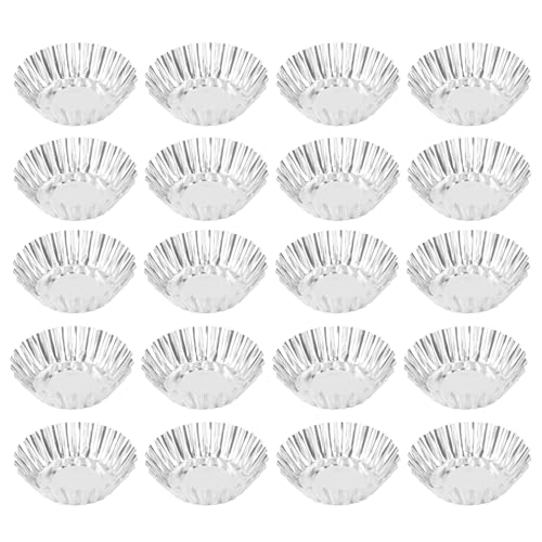 BESTonZON 30pcs Ei Torte Form Non Stick Aluminium Cupcake Kuchen Cookie Pudding Zinn Form ausgekleidet Form Zinn Backwerkzeug von BESTonZON