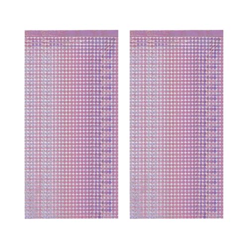 BESTORI 2 Stück Lametta Vorhänge Rosa Glitzer Folien Fransen Hintergrund Dekoration für Weihnachtsbaum Geburtstage Festivals Party Bühnendekor, 1x 2 m BESTORI 2 Stück Lametta Vorhänge Rosa Glitzer Folien Fransen Hintergrund Dekoration für Weihnachtsbaum Geburtstage Festivals Party Bühnendekor, 1x 2 m von BESTORI