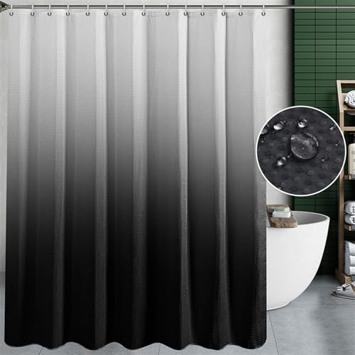 BESTORI Duschvorhang Transparent mit Gewicht Magnet Unten Duschvorhang Anti-schimmel Wasserdicht Eva für Badezimmer Dusche Schwarz, 220 H x 180 B cm BESTORI Duschvorhang Transparent mit Gewicht Magnet Unten Duschvorhang Anti-schimmel Wasserdicht Eva für Badezimmer Dusche Schwarz, 220 H x 180 B cm von BESTORI