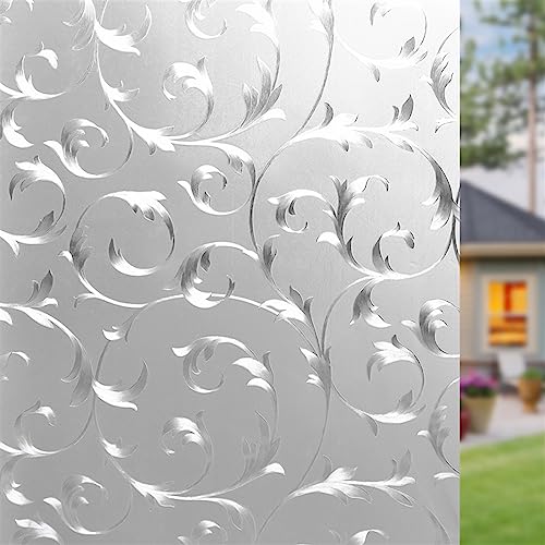 BESTORI Fensterfolie Blickdicht Milchglasfolie Selbstklebend Anti-Uv Statisch Haftend Sonnenschutz Sichtschutzfolie Ohne Klebstoff für Büro und Zuhause 60 x 200 cm, Rebe BESTORI Fensterfolie Blickdicht Milchglasfolie Selbstklebend Anti-Uv Statisch Haftend Sonnenschutz Sichtschutzfolie Ohne Klebstoff für Büro und Zuhause 60 x 200 cm, Rebe von BESTORI