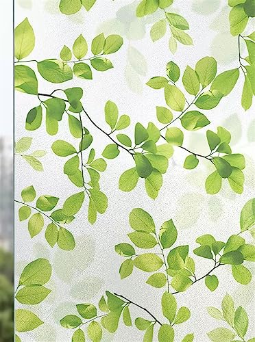 BESTORI Fensterfolie Blickdicht Sichtschutzfolie Fenster Statisch Haftend Selbstklebend Milchglasfolie Anti-UV Dekofolie für Schlafzimmer Badezimmer Küche 70 x 200 cm, Blätter 2 BESTORI Fensterfolie Blickdicht Sichtschutzfolie Fenster Statisch Haftend Selbstklebend Milchglasfolie Anti-UV Dekofolie für Schlafzimmer Badezimmer Küche 70 x 200 cm, Blätter 2 von BESTORI