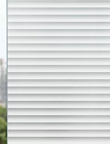 BESTORI Fensterfolie Blickdicht Sichtschutzfolie Fenster Statisch Haftend Selbstklebend Milchglasfolie Anti-UV Dekofolie für Schlafzimmer Badezimmer Küche 80 x 100 cm, Streifen 1 BESTORI Fensterfolie Blickdicht Sichtschutzfolie Fenster Statisch Haftend Selbstklebend Milchglasfolie Anti-UV Dekofolie für Schlafzimmer Badezimmer Küche 80 x 100 cm, Streifen 1 von BESTORI