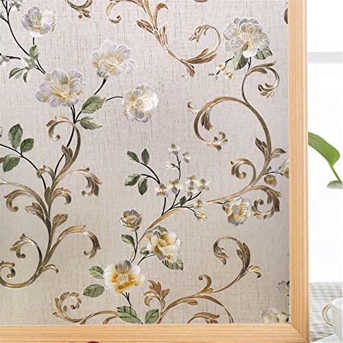 BESTORI Fensterfolie Blickdicht Sichtschutzfolie Selbsthaftend Dekorfolie Glasmalerei Milchglasfolie Statisch Haftend Anti-UV Sonnenschutz für Büro und Zuhause Blumen, 60 x 300 cm BESTORI Fensterfolie Blickdicht Sichtschutzfolie Selbsthaftend Dekorfolie Glasmalerei Milchglasfolie Statisch Haftend Anti-UV Sonnenschutz für Büro und Zuhause Blumen, 60 x 300 cm von BESTORI