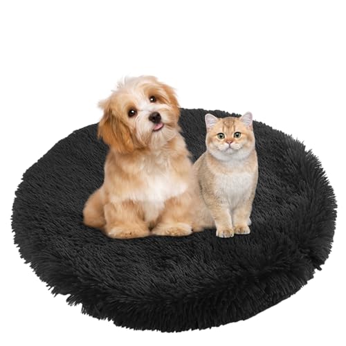 BESTORI Hundebett Flauschig Katzen Schlafplatz Matte Waschbar Hundekissen Haustierbett Weiche Polsterung für Kleine Mittel Große Haustier, Schwarz, 40 x 40 cm BESTORI Hundebett Flauschig Katzen Schlafplatz Matte Waschbar Hundekissen Haustierbett Weiche Polsterung für Kleine Mittel Große Haustier, Schwarz, 40 x 40 cm von BESTORI