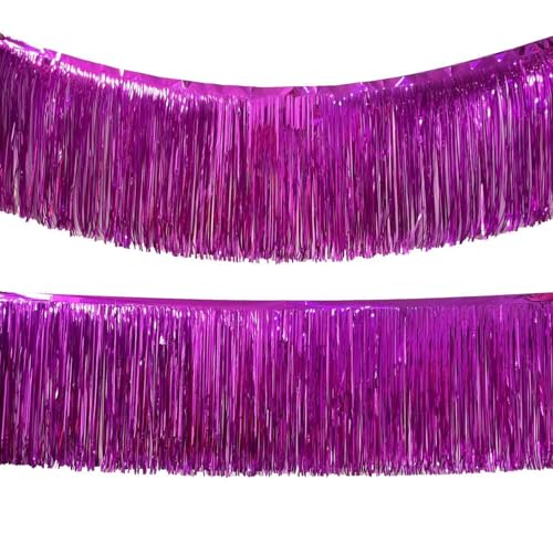 BESTORI Lametta Vorhang Pink Glitzer 2 Stück Hintergrund Dekoration Metallic Tinsel Vorhange fur Party Deko Hochzeit Festivals Bühnendekor, 35 x 300 cm BESTORI Lametta Vorhang Pink Glitzer 2 Stück Hintergrund Dekoration Metallic Tinsel Vorhange fur Party Deko Hochzeit Festivals Bühnendekor, 35 x 300 cm von BESTORI
