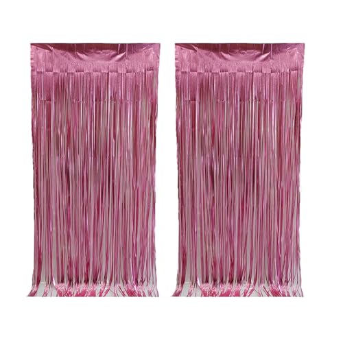 BESTORI Lametta Vorhang Rosa Glitzer, 2 Stück Party Vorhänge Luftschlangen Fransen Geburtstag Dekoration für Geburtstage Festivals Bühnendeko, 1x 2 m BESTORI Lametta Vorhang Rosa Glitzer, 2 Stück Party Vorhänge Luftschlangen Fransen Geburtstag Dekoration für Geburtstage Festivals Bühnendeko, 1x 2 m von BESTORI