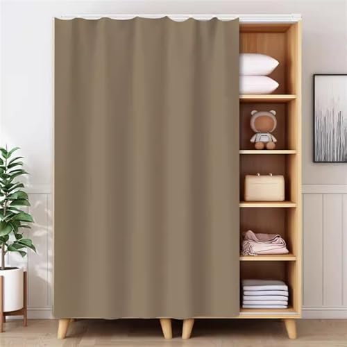 BESTORI Schrankvorhänge für Küche Selbstklebend Waschbar Staubdichter Vorhang Privatsphäre Gardine für Kleiderschrank, Regale, Badezimmer, Beige, 120cm x 180cm BESTORI Schrankvorhänge für Küche Selbstklebend Waschbar Staubdichter Vorhang Privatsphäre Gardine für Kleiderschrank, Regale, Badezimmer, Beige, 120cm x 180cm von BESTORI