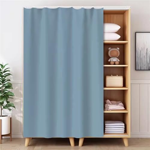 BESTORI Schrankvorhänge für Küche Selbstklebend Waschbar Staubdichter Vorhang Privatsphäre Gardine für Kleiderschrank, Regale, Badezimmer, Grau 06, 130cm x 180cm BESTORI Schrankvorhänge für Küche Selbstklebend Waschbar Staubdichter Vorhang Privatsphäre Gardine für Kleiderschrank, Regale, Badezimmer, Grau 06, 130cm x 180cm von BESTORI