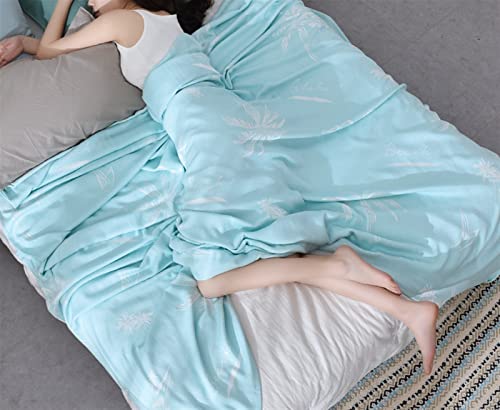 BESTORI Sommerdecke Kühldecke Leichte kühldecke Körperwärme Aufnehmen für Besseren Schlaf kühlende Decke Universale Sofadecke für Erwachsene Kinder Hellblau, 150x200cm von BESTORI