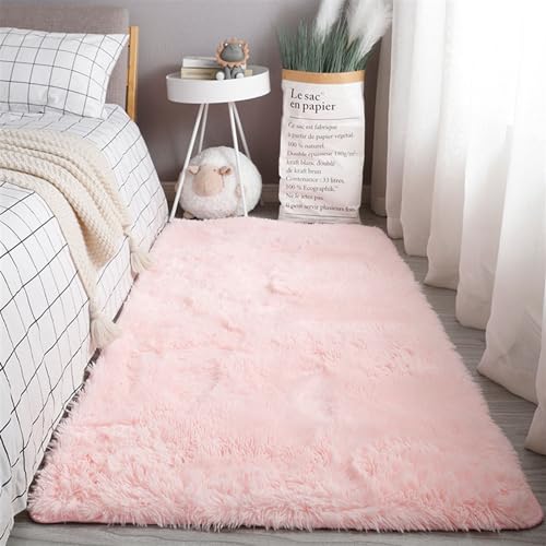 BESTORI Teppich Wohnzimmer Super Weich Teppich Waschbar Einfarbiges Flauschig Teppich Plüsch rutschfest Fellimitat Rosa, 160 x 200 cm BESTORI Teppich Wohnzimmer Super Weich Teppich Waschbar Einfarbiges Flauschig Teppich Plüsch rutschfest Fellimitat Rosa, 160 x 200 cm von BESTORI