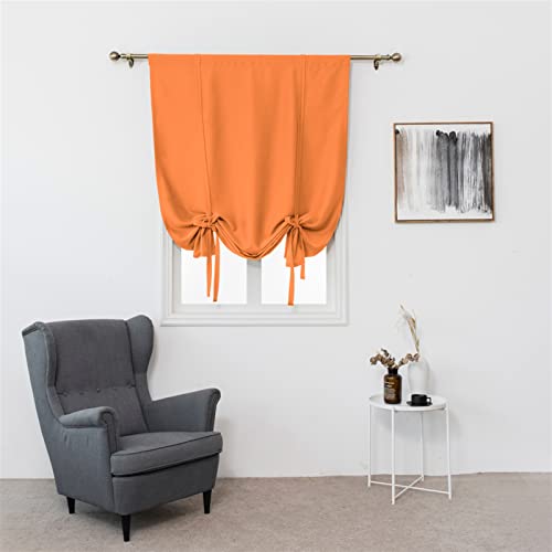 BESTORI Vorhang Blickdicht Gardinen Scheibengardinen Marokkanische für Küchen Esszimmer Badezimmer Klein Fenster Orange, 120x60 cm von BESTORI
