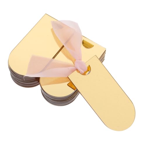 BESTOYARD 1 Satz Bogenförmigen Acryl Hochzeitsplatzkarten mit Satinband Reservierte Stuhlschild Dekoration für Hochzeiten Veranstaltungen Tischkarten für Empfänge von BESTOYARD
