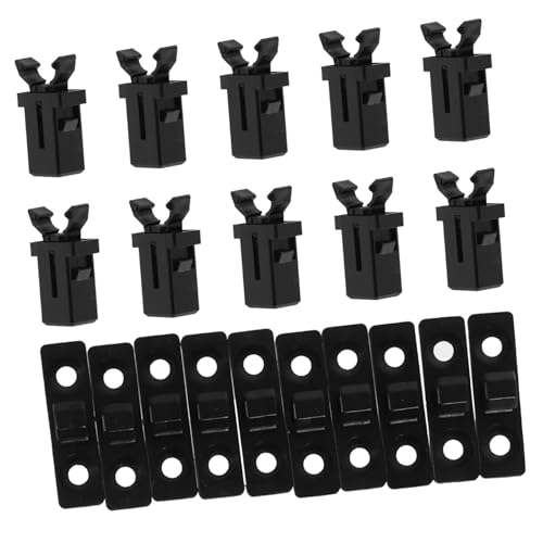 BESTOYARD 10 Sätze Druckverschluss Mülleimer Deckelverschluss aus Abs und Metall Langlebige Ersatz Schnallen für Touch Top Mülltonnen Einfache Montage Passend für Haushalt Büro und Bereiche von BESTOYARD